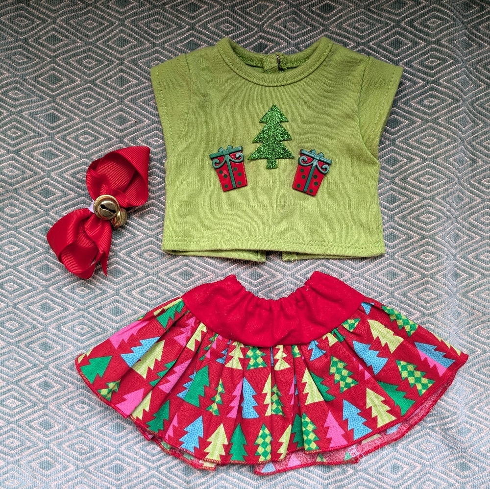 Festive Handmade Outfit for 18" Dolls